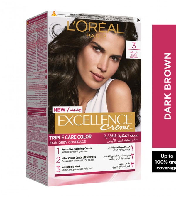 Buy L'Oreal Paris L'Oreal Paris Excellence Crème Permanent Hair Color,   Light Brown In Multiple Colors | 6thStreet UAE