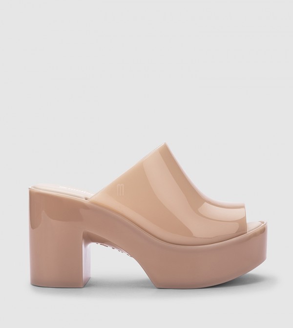 Peep Toe Block Heel Sandals
