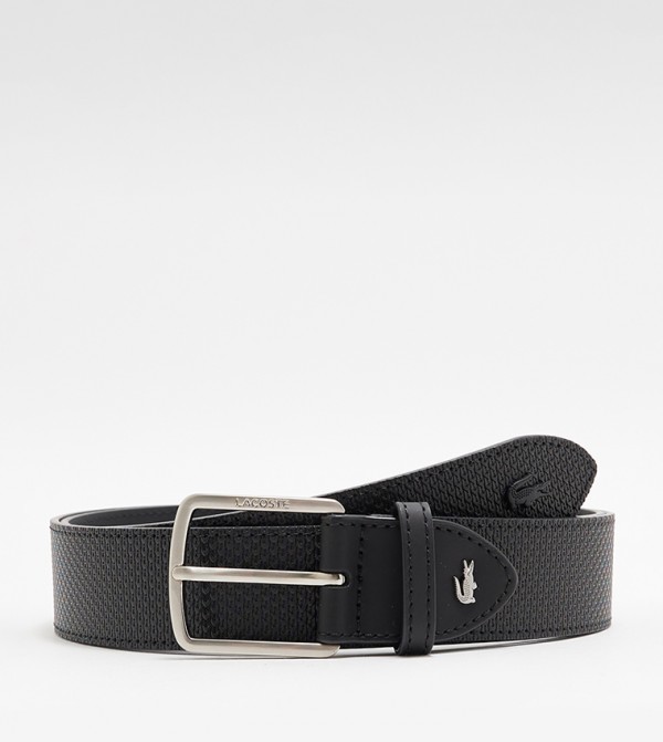 Lacoste Men's Engraved Buckle Belt