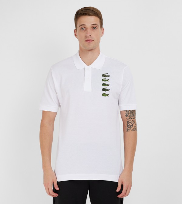Logo Embroidered Short Sleeves Polo T-Shirt