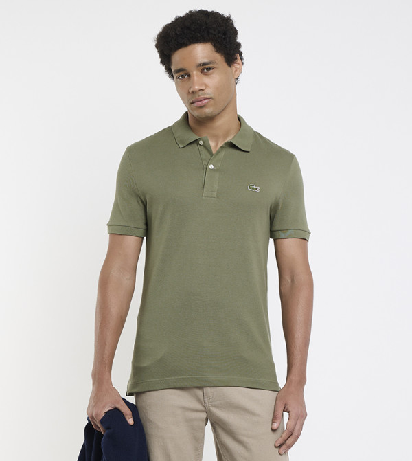 تيشيرت بولو قطن بيكيه بشعار للمقاسات الصغيرة