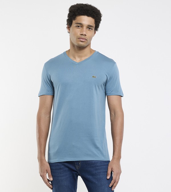 Lightweight Pima Cotton V-Neck T-Shirt