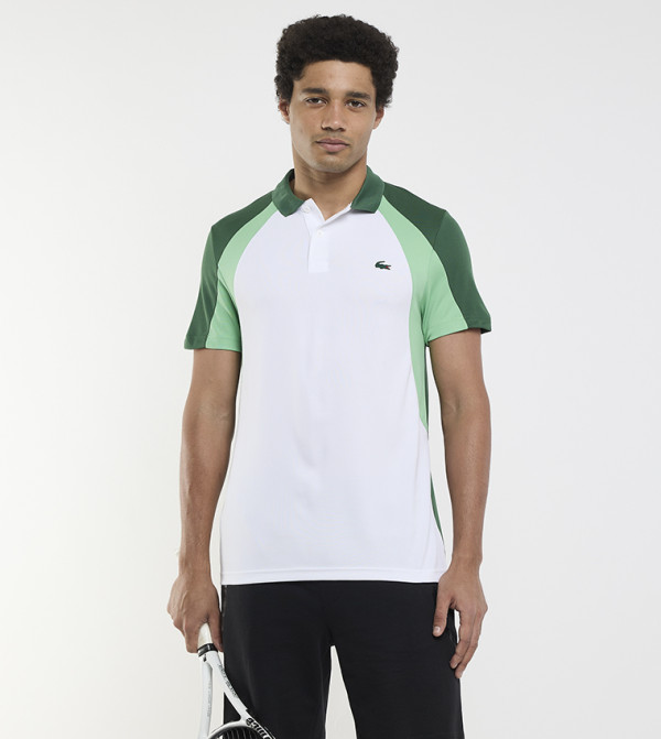 Color Block Short Sleeves Polo T-Shirt