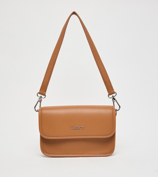 Textured Flap Shoulder Bag
