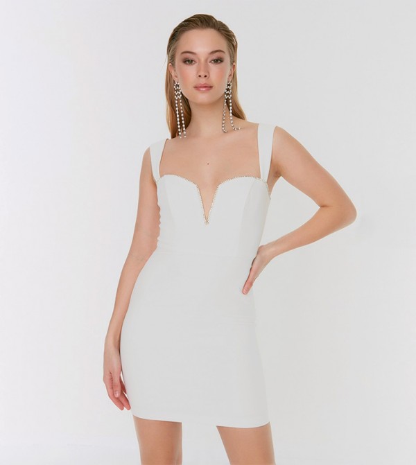 Cici square neck mini dress sale