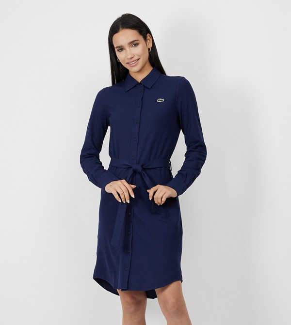 Lacoste long best sale sleeve dress