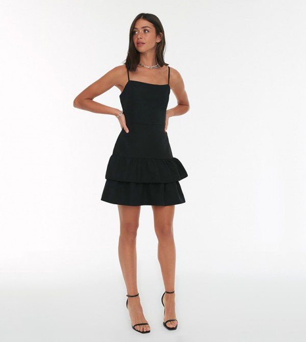 Buy Trendyol Cut Out Detail Strappy Mini Dress In Black