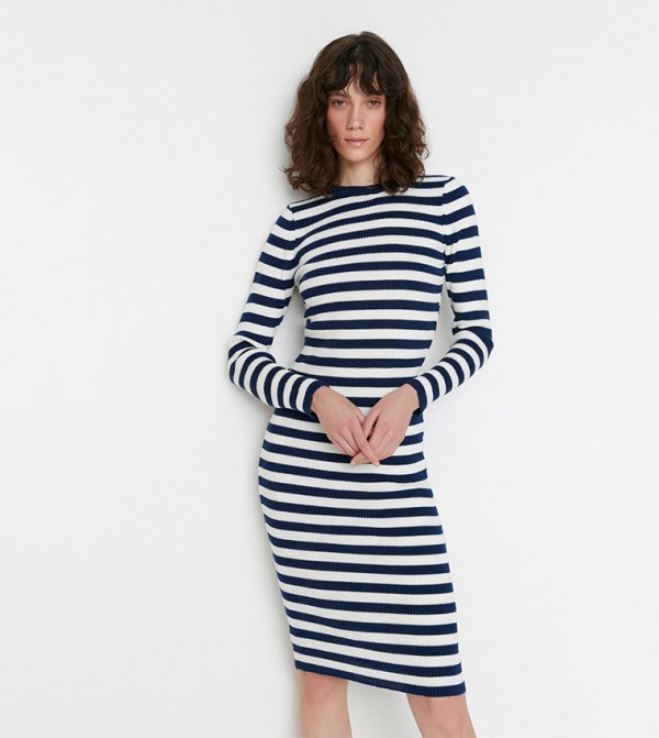 Long deals striped dress