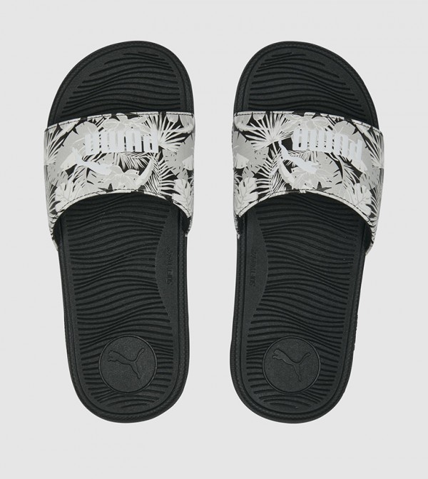 Cool Cat 2.0 Flower Print Power Slides