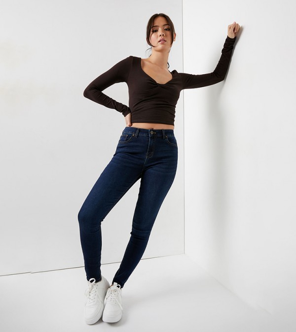 High-Rise Skinny Jeans