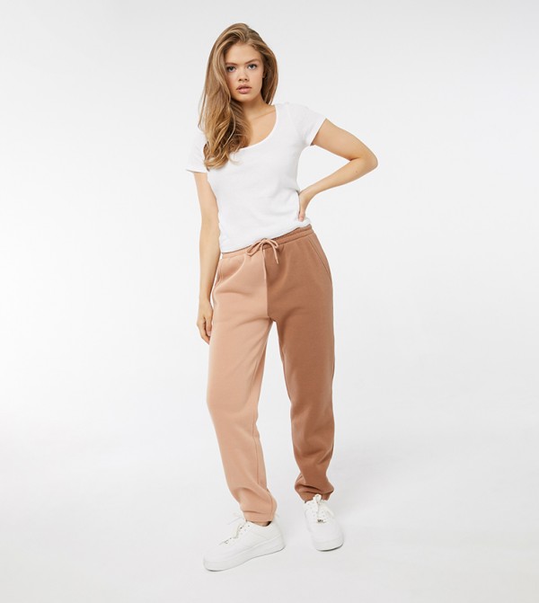 Color Block Mid Rise Joggers