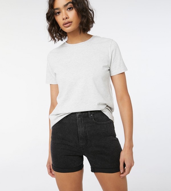 High Waist Denim Shorts