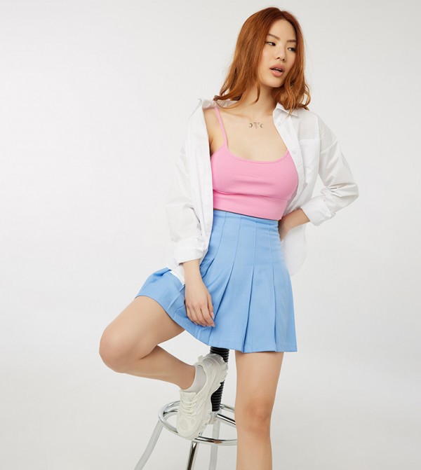 Ribbed Crop Tank Top