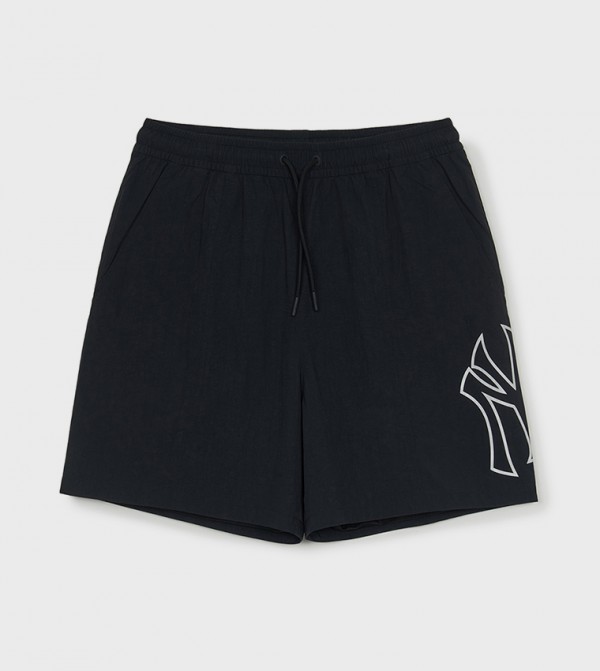Printed Drawstring Waist Casual Shorts