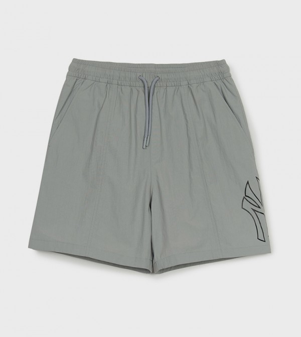 Printed Drawstring Waist Casual Shorts