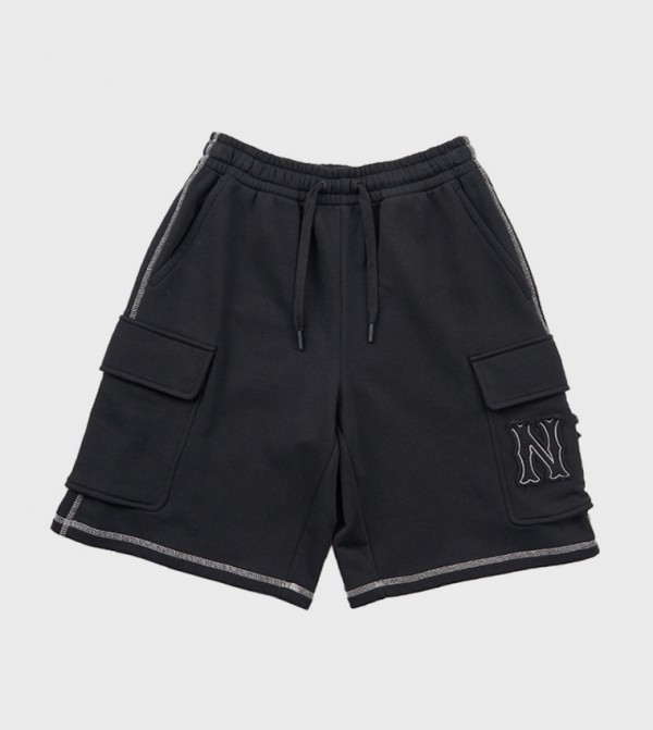 Logo Detail Drawstring Waist Shorts