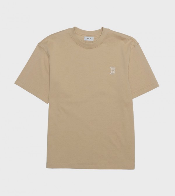 Embroidery Detail Short Sleeves Oversized T-Shirt