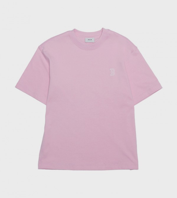 Embroidery Detail Short Sleeves Oversized T-Shirt