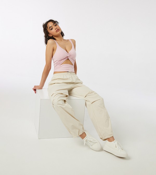 Soft Ribbed Lettuce Hem Flares