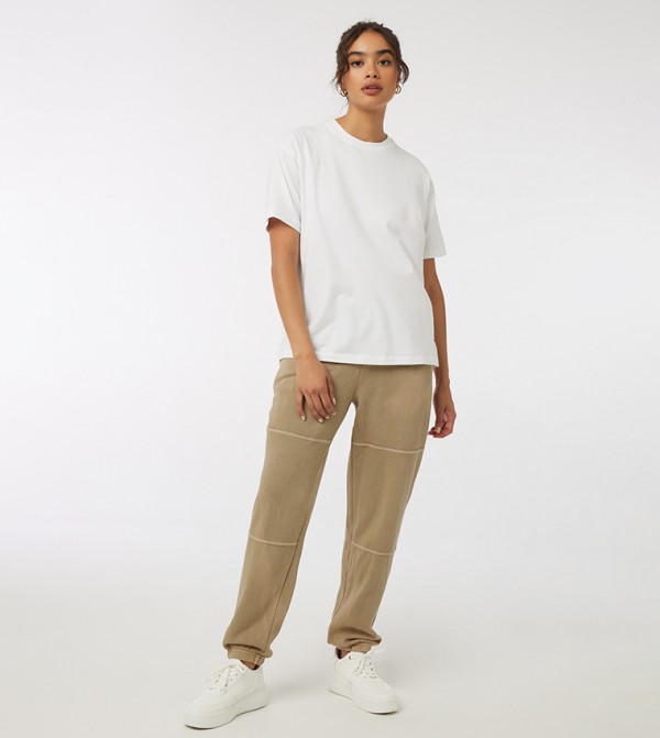 Elastic Waist Oversized Sweatpants