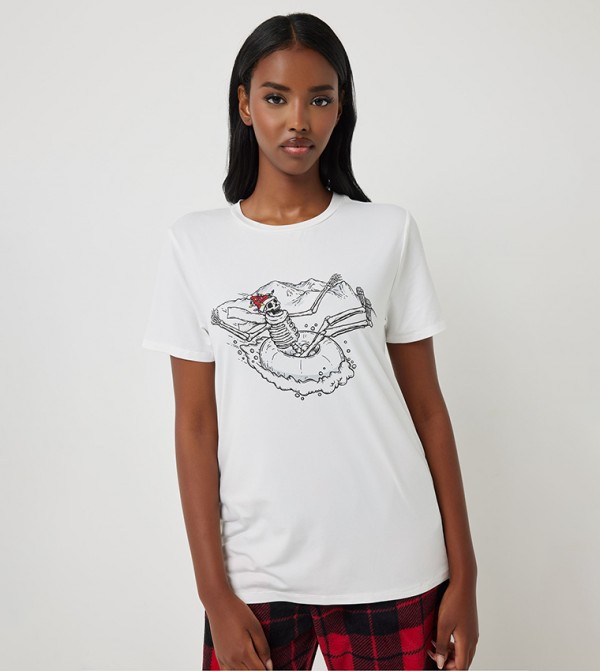 Printed Short Sleeves Top