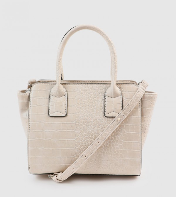 Buy Charles & Keith Huxley Trapeze Tote Bag In Beige | 6thStreet UAE