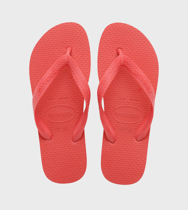 Textured Thong-Strap Flip-Flops