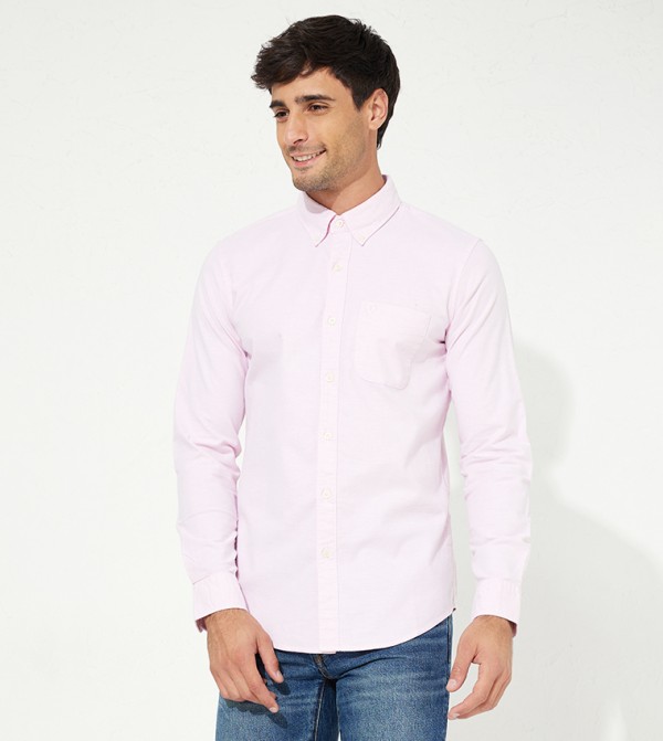 Slim Fit Button-Down Collar Shirt