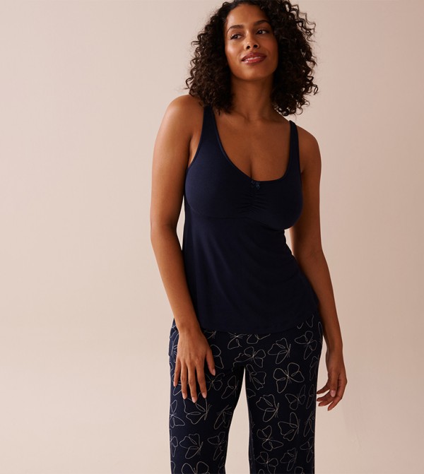 Butterfly Print Soft Jersey Cami