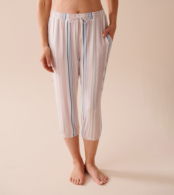 Pastel Stripes Super Soft Capris