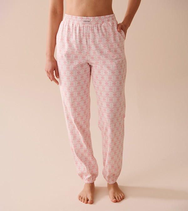 Printed Cotton Pajama Pants