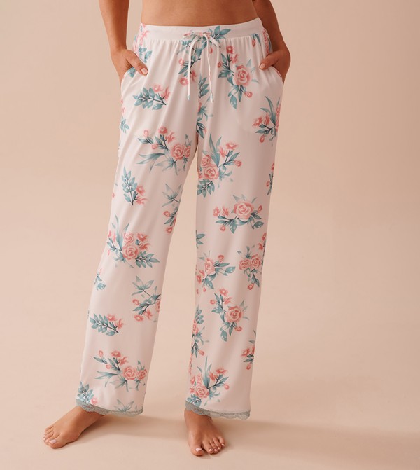 Rose Garden Print Super Soft Pajama Pants