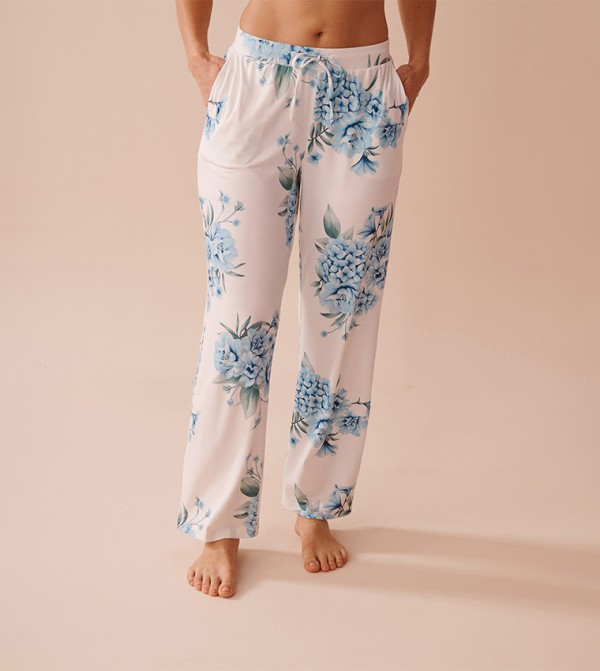 Hydrangea Print Super Soft Pajama Pants
