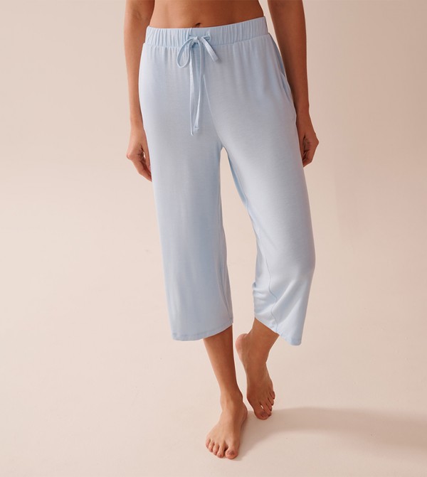 Butterfly Print Soft Jersey Pajama Capris