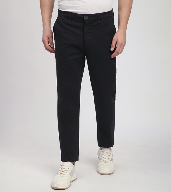 Solid Slim Fit Chinos