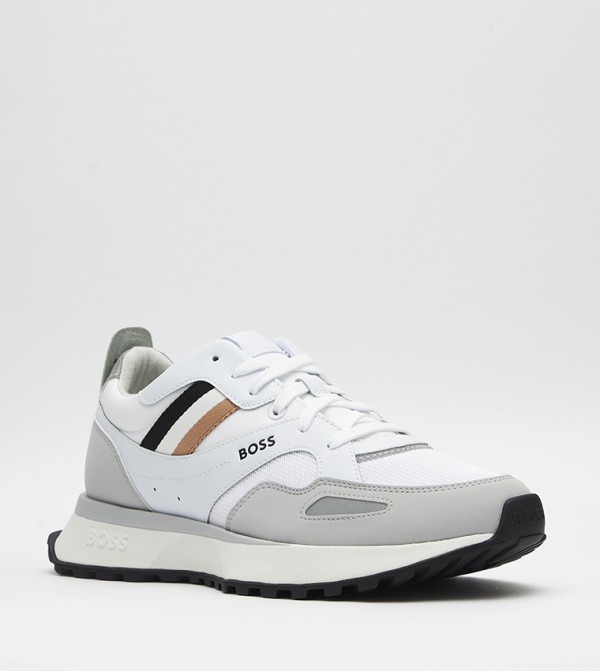 Buy BOSS Lace Up Running Shoes In White | 6thStreet UAE Buy BOSS Lace Up Running Shoes In White | 6thStreet UAE