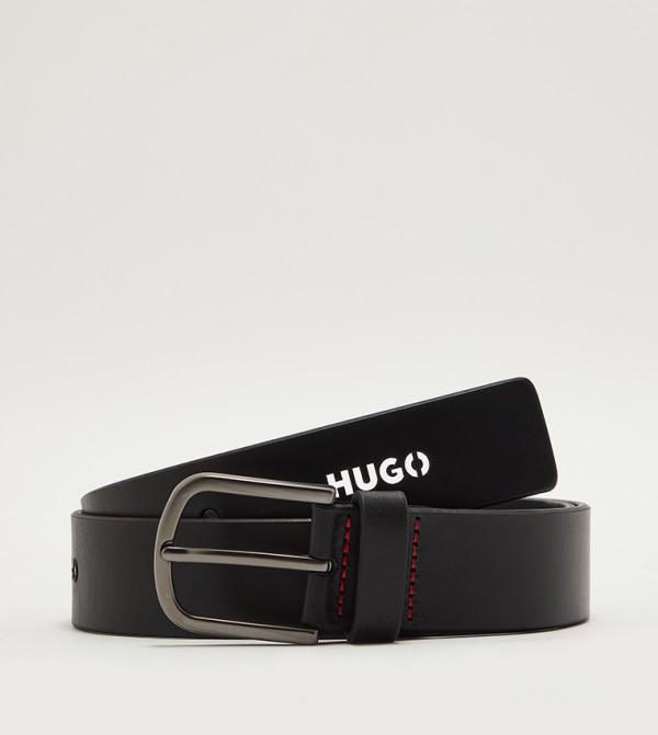 hugo boss belt leather