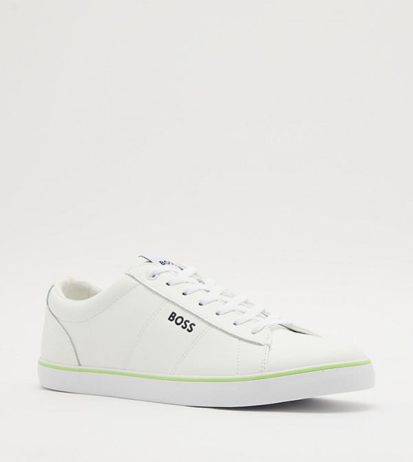 Hugo boss white deals trainers