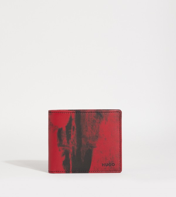 Printed Logo Detail Bi-Fold Wallet