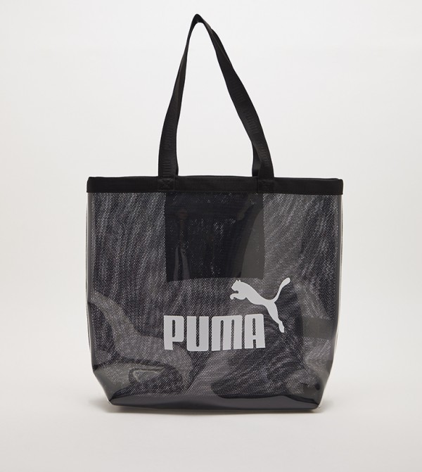 Buy Puma Core Transparent Shopper Tote Bag In Black 6thStreet UAE