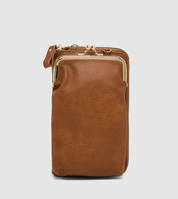 Textured Phone Crossbody Bag