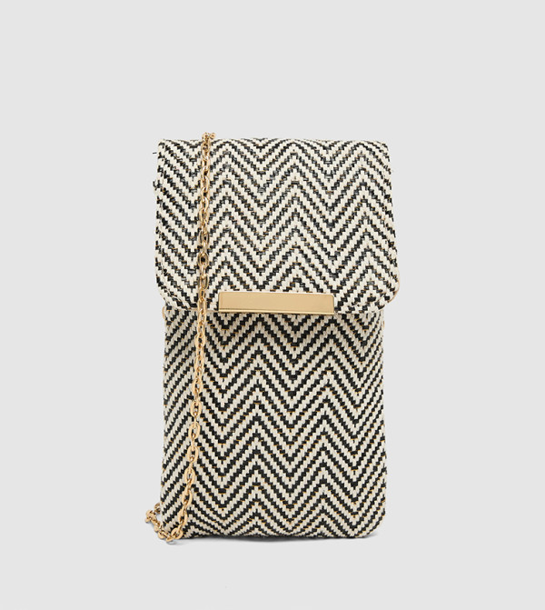 Herringbone Phone Crossbody Bag