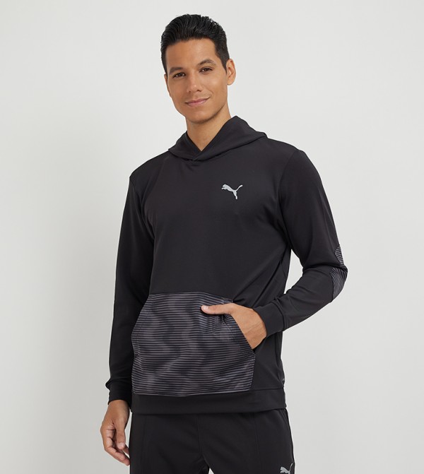 Printed Long Sleeves Active Hoodie