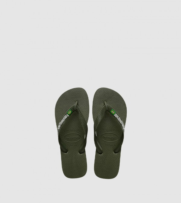 Buy Havaianas Slim Textured Flip Flops In Green 6thStreet UAE