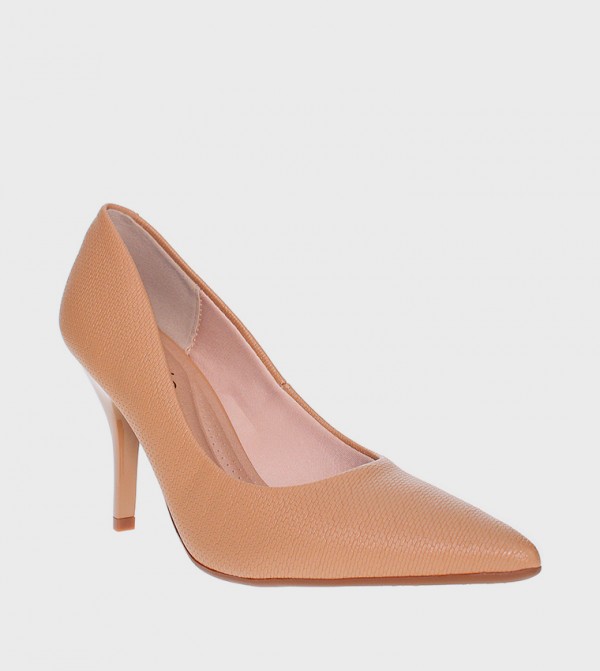 SVEN Textured Pointed Toe Pumps