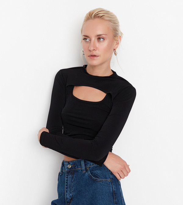 Double Layer Top- Black