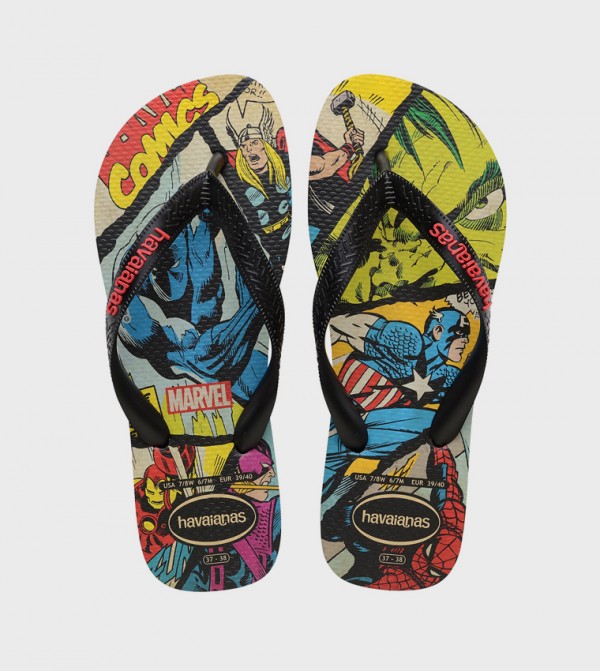 Marvel Print Classics Thong-Strap Flip-Flops
