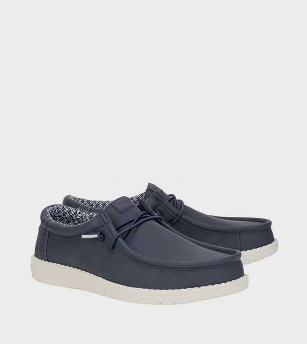 Wally Classic Logo Badge Slip-On Shoes