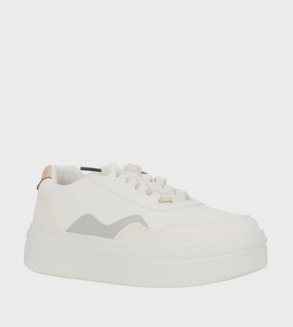 HUDSON Lift Metallic Lace-Up Sneakers