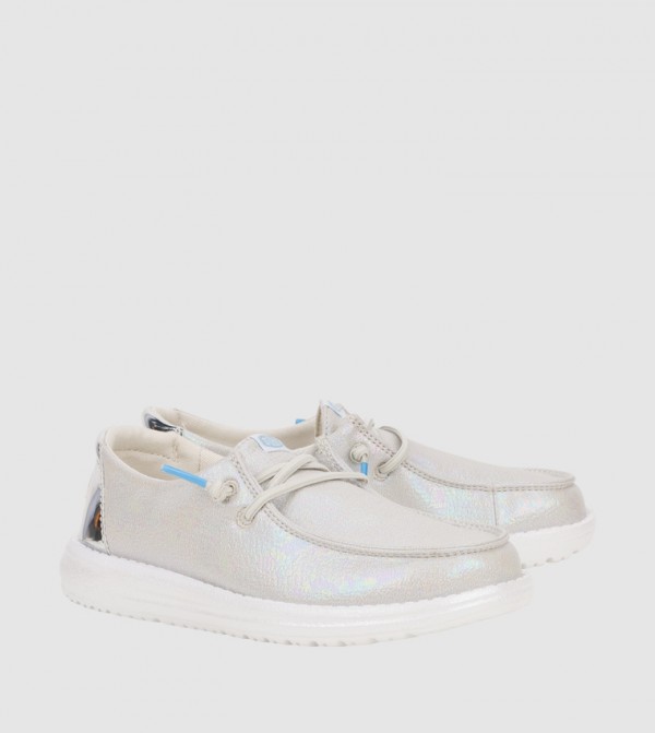 Wendy Y Iridescent Sparkle Slip-On Shoes